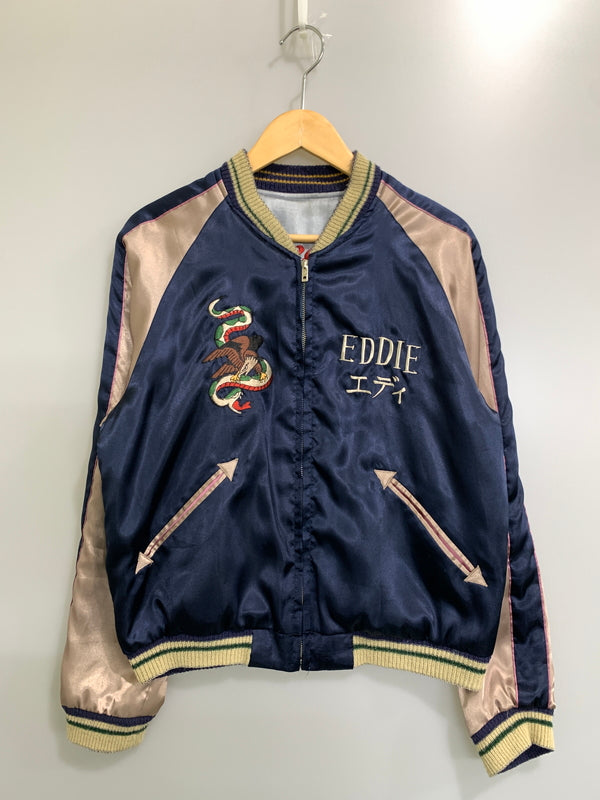【中古品】【メンズ】 TAILOR TOYO テーラー東洋 REVERSIBLE SOUVENIR JACKET リバーシブル スーベニア ジャケット TT11283 アウター スカジャン 145-260903-hu-39-min サイズ：M カラー：ライトグレー/イエロー 万代Net店
