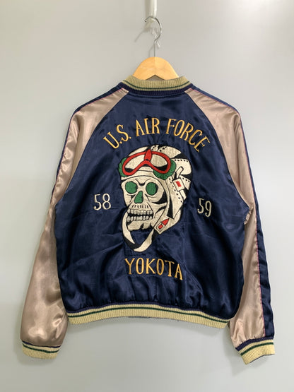 【中古品】【メンズ】 TAILOR TOYO テーラー東洋 REVERSIBLE SOUVENIR JACKET リバーシブル スーベニア ジャケット TT11283 アウター スカジャン 145-260903-hu-39-min サイズ：M カラー：ライトグレー/イエロー 万代Net店