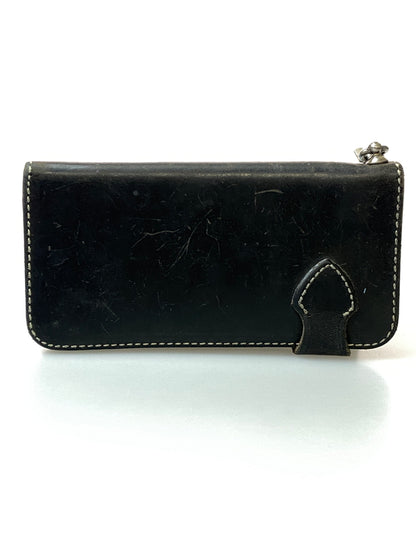 【現状渡し品】【メンズ】 RED MOON レッドムーン LONG LEATHER WALLET ロングレザーウォレット 長財布 201-260905-yn-05-min カラー：ブラック 万代Net店