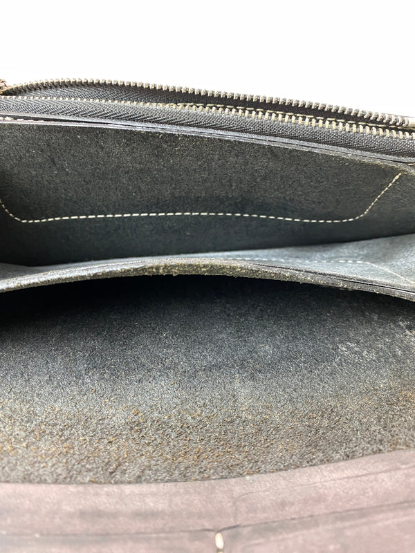 【現状渡し品】【メンズ】 RED MOON レッドムーン LONG LEATHER WALLET ロングレザーウォレット 長財布 201-260905-yn-05-min カラー：ブラック 万代Net店