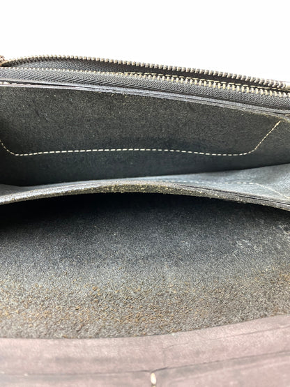 【現状渡し品】【メンズ】 RED MOON レッドムーン LONG LEATHER WALLET ロングレザーウォレット 長財布 201-260905-yn-05-min カラー：ブラック 万代Net店