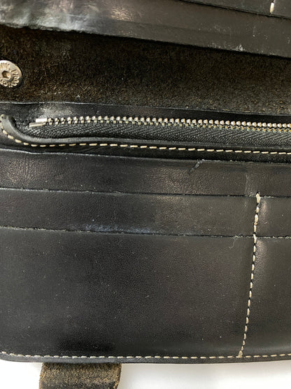 【現状渡し品】【メンズ】 RED MOON レッドムーン LONG LEATHER WALLET ロングレザーウォレット 長財布 201-260905-yn-05-min カラー：ブラック 万代Net店