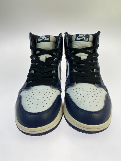 【中古品】【メンズ】 NIKE ナイキ DZ5485-401 AIR JORDAN 1 RETRO HIGH OG エアージョーダン1 ハイ レトロ スニーカー 靴 160-260902-jt-11-min サイズ：US ９ 27.0cm カラー： MIDNIGHT NAVY 万代Net店