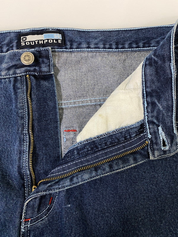 【中古品】【メンズ】 SOUTH POLE サウスポール デニムショーツ メンズ ショートパンツ 短パン ボトムス 157-260901-em-55-min サイズ：38 カラー：インディゴ 万代Net店