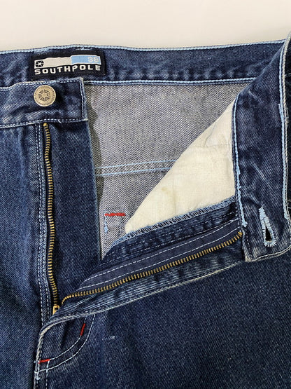 【中古品】【メンズ】 SOUTH POLE サウスポール デニムショーツ メンズ ショートパンツ 短パン ボトムス 157-260901-em-55-min サイズ：38 カラー：インディゴ 万代Net店