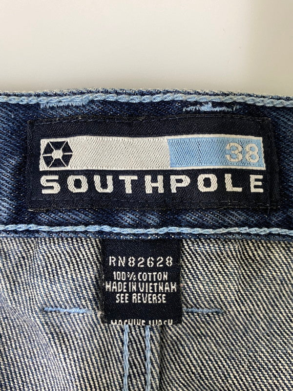 【中古品】【メンズ】 SOUTH POLE サウスポール デニムショーツ メンズ ショートパンツ 短パン ボトムス 157-260901-em-55-min サイズ：38 カラー：インディゴ 万代Net店