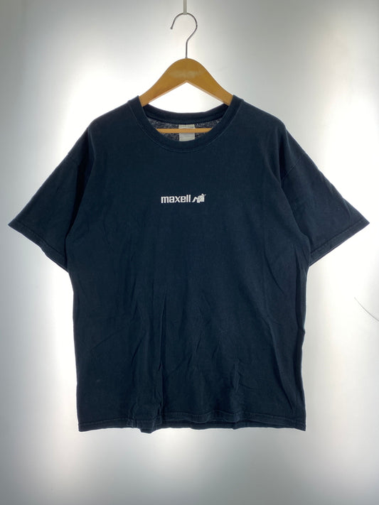 【中古品】【メンズ】 MAXELL マクセル 企業 TEE メンズ 半袖 Tシャツ ヴィンテージ ロゴ ショートスリーブ 146-260904-em-44-min サイズ：L カラー：ブラック 万代Net店