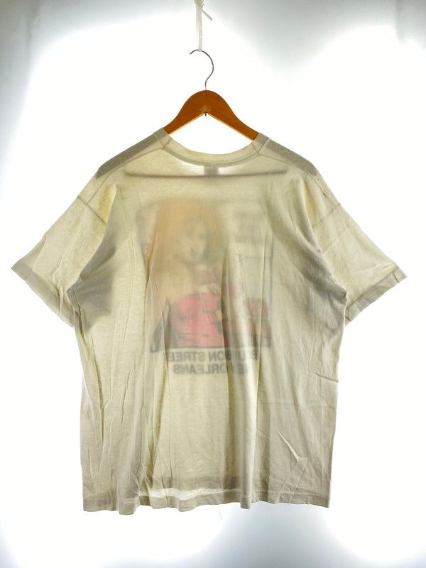 【現状渡し品】【メンズ】 USED ユーズド 80S YOU WANT ME TO SUCK WHAT ジョークTEE 80年代 プリント 半袖 Tシャツ メンズ トップス ヴィンテージ 146-260904-em-40-min サイズ：XL カラー：ホワイト 万代Net店