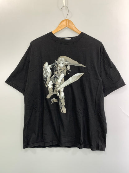【中古品】【メンズ】 ゼルダの伝説 90S TEE 半袖 Tシャツ ショートスリーブ 146-260903-hu-14-min サイズ：XL カラー：ブラック 万代Net店