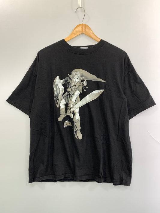 【中古品】【メンズ】 ゼルダの伝説 90S TEE 半袖 Tシャツ ショートスリーブ 146-260903-hu-14-min サイズ：XL カラー：ブラック 万代Net店
