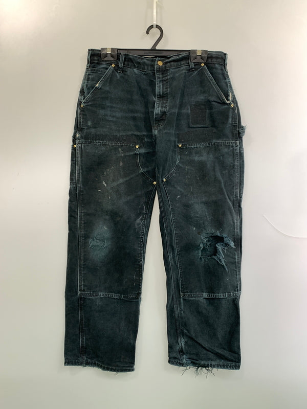 【中古品】【メンズ】 CARHARTT カーハート USA製 ダブルニーぺインターパンツ ボトムス 157-260903-hu-11-min サイズ：36×30 カラー：ネイビー 万代Net店