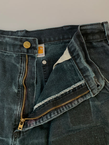 【中古品】【メンズ】 CARHARTT カーハート USA製 ダブルニーぺインターパンツ ボトムス 157-260903-hu-11-min サイズ：36×30 カラー：ネイビー 万代Net店