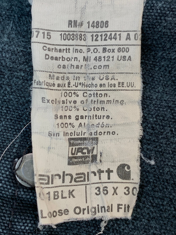 【中古品】【メンズ】 CARHARTT カーハート USA製 ダブルニーぺインターパンツ ボトムス 157-260903-hu-11-min サイズ：36×30 カラー：ネイビー 万代Net店