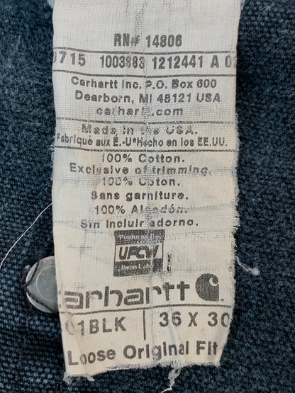 【中古品】【メンズ】 CARHARTT カーハート USA製 ダブルニーぺインターパンツ ボトムス 157-260903-hu-11-min サイズ：36×30 カラー：ネイビー 万代Net店