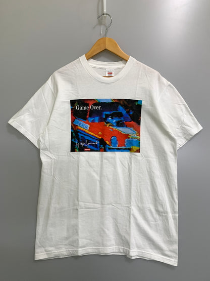 【中古品】【メンズ】 SUPREME×YOHJI YAMAMOTO シュプリーム ヨウジヤマモト GAME OVER TEE ゲームオーバー ティー メンズ トップス 半袖Tシャツ 149-260908-KS-23-min サイズ：M カラー：ホワイト 万代Net店