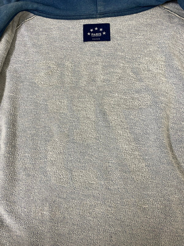 【中古品】【メンズ】 EDIFICE エディフィス × PARIS SAINT-GERMAIN パリ・サンジェルマン STAR ZIP PARKA スター ジップ パーカー メンズ アウター ジップアップ フィーディ 140-260904-em-09-min サイズ：46 カラー：ブルー 万代Net店