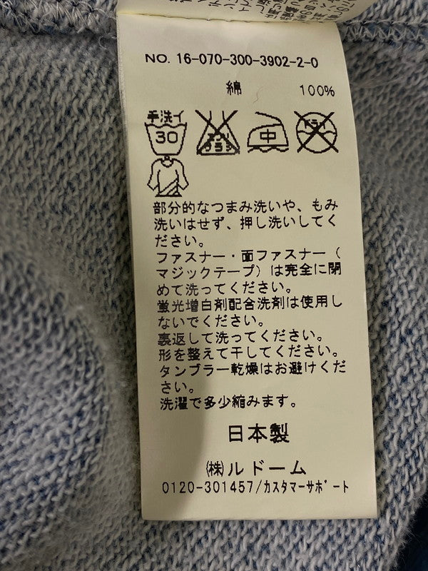 【中古品】【メンズ】 EDIFICE エディフィス × PARIS SAINT-GERMAIN パリ・サンジェルマン STAR ZIP PARKA スター ジップ パーカー メンズ アウター ジップアップ フィーディ 140-260904-em-09-min サイズ：46 カラー：ブルー 万代Net店