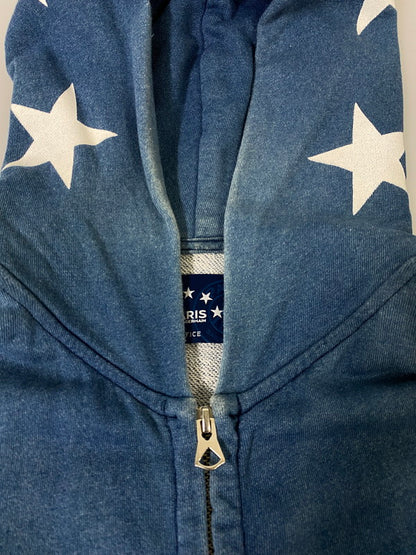 【中古品】【メンズ】 EDIFICE エディフィス × PARIS SAINT-GERMAIN パリ・サンジェルマン STAR ZIP PARKA スター ジップ パーカー メンズ アウター ジップアップ フィーディ 140-260904-em-09-min サイズ：46 カラー：ブルー 万代Net店