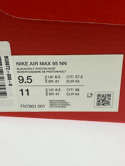 【中古品】【メンズ】 NIKE ナイキ FN7801-001 AIR MAX 95 エアーマックス 95 スニーカ 靴 160-260902-jt-03-min サイズ：US 9.5 27.5cm カラー：BLACK/VOLT-PHOTON DUST 万代Net店