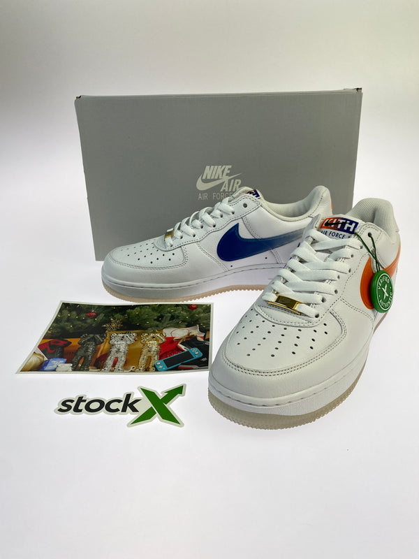 【中古品】【メンズ】 KITH キス × NIKE ナイキ CZ7928-100 AIR FORCE 1 LOW エアーフォース ロースニーカー 靴 160-260902-jt-06-min サイズ：US 8.5 26.5cm カラー：WHITE/WHITE BRILLIANT ORANGE 万代Net店