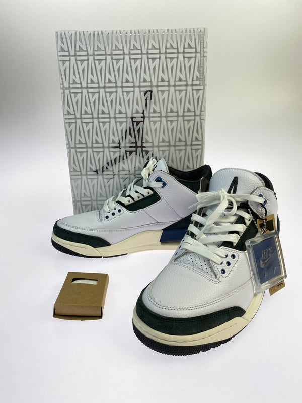 【中古美品】【メンズ】 A MA MANIERE アママニエール × NIKE ナイキ HV8571-100 AIR JORDAN 3 RETRO OG SP エアージョーダン3 レトロ オージー スニーカー 靴 160-260902-jt-09-min サイズ：US 9.5 27.5cm カラー：WHITE/DIFFUSED BLUE-ANTHRACITE 万代Net店