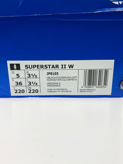 【中古美品】【レディース】 ADIDAS アディダス SUPERSTAR II JP8165 スーパースター スニーカー 靴 161-260902-jt-25-min サイズ：US 5 22.0cm カラー：ひょう柄 万代Net店