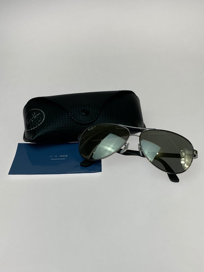 【中古品】【メンズ】 RAY-BAN レイバン CARBON FIBRE RB8313 カーボンファイバー アイウエア 203-260907-yn-22-min サイズ：61□13 140 カラー：ガンメタル 万代Net店