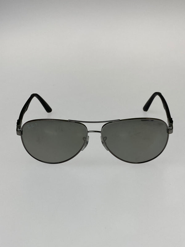 【中古品】【メンズ】 RAY-BAN レイバン CARBON FIBRE RB8313 カーボンファイバー アイウエア 203-260907-yn-22-min サイズ：61□13 140 カラー：ガンメタル 万代Net店