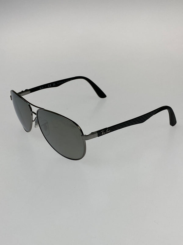 【中古品】【メンズ】 RAY-BAN レイバン CARBON FIBRE RB8313 カーボンファイバー アイウエア 203-260907-yn-22-min サイズ：61□13 140 カラー：ガンメタル 万代Net店