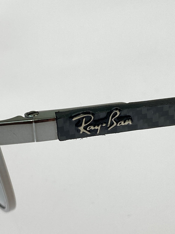 【中古品】【メンズ】 RAY-BAN レイバン CARBON FIBRE RB8313 カーボンファイバー アイウエア 203-260907-yn-22-min サイズ：61□13 140 カラー：ガンメタル 万代Net店