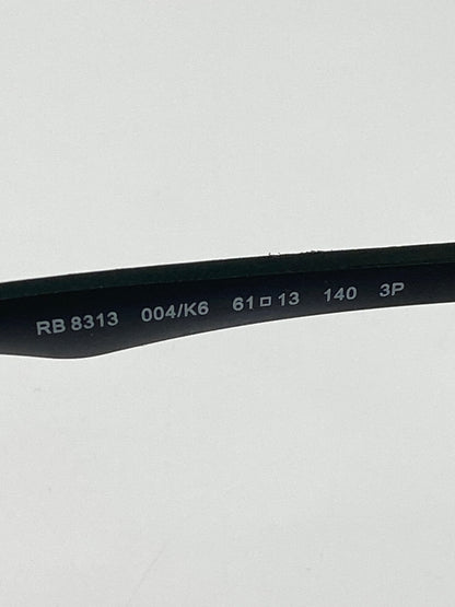 【中古品】【メンズ】 RAY-BAN レイバン CARBON FIBRE RB8313 カーボンファイバー アイウエア 203-260907-yn-22-min サイズ：61□13 140 カラー：ガンメタル 万代Net店