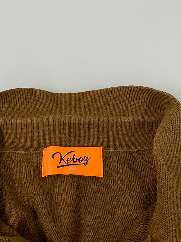 【中古品】【メンズ】 KEBOZ ケボズ ハーフジップセーター メンズ トップス ハーフジップ 長袖シャツ 142-260904-em-11-min カラー：ブラウン 万代Net店
