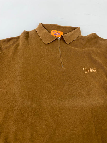【中古品】【メンズ】 KEBOZ ケボズ ハーフジップセーター メンズ トップス ハーフジップ 長袖シャツ 142-260904-em-11-min カラー：ブラウン 万代Net店