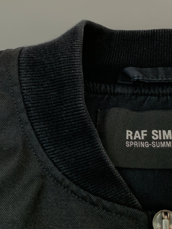 【中古品】【メンズ】 RAF SIMONS ラフシモンズ 22SS GRIMCRAWLER BOMBER JACKET グリムクローラー ボンバージャケット 221-623A アウター 141-260903-hu-15-min サイズ：M カラー：ブラック 万代Net店