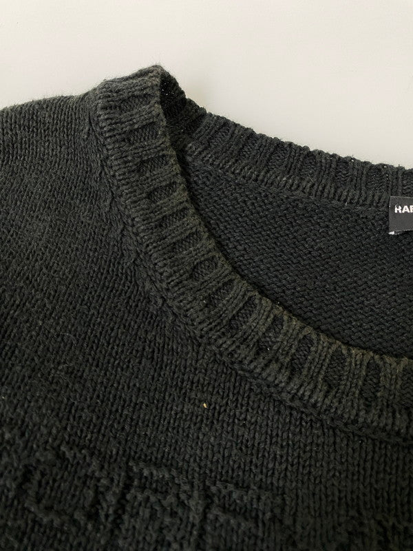 【中古品】【メンズ】 RAF SIMONS ARCHIVE REDUX ラフシモンズ アーカイブ リダックス KOLLAPS KNIT コラップス ニット セーター メンズ トップス 141-260901-em-29-min サイズ：1 カラー：ブラックグリーン 万代Net店
