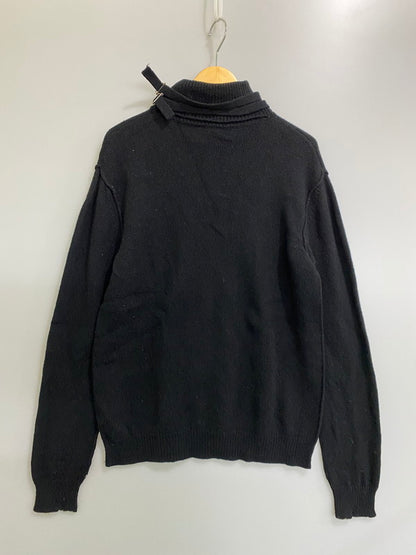 【中古品】【メンズ】 RAF SIMONS ラフシモンズ ダブル ストラップ タートルネック セーター メンズ ニット トップス 141-260901-em-30-min サイズ：M カラー：ブラック 万代Net店