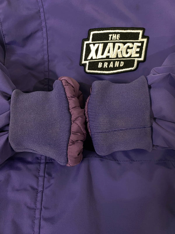 【中古品】【メンズ】 XLARGE エクストララージ NYLON PUFFER JACKE ナイロン パファージャケット メンズ アウター ジップアップ フーディ 142-260901-em-53-min サイズ：M カラー：パープル 万代Net店