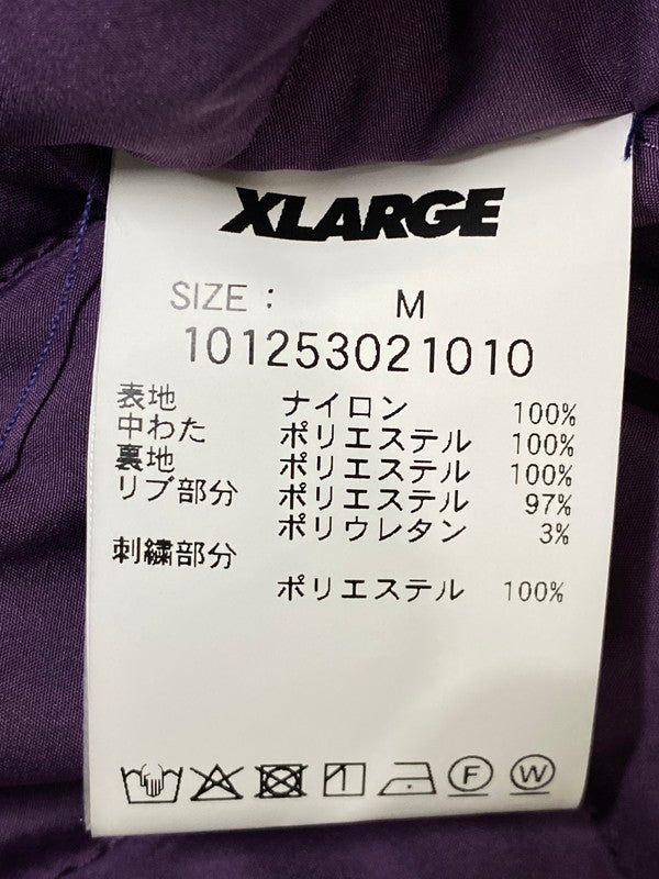 【中古品】【メンズ】 XLARGE エクストララージ NYLON PUFFER JACKE ナイロン パファージャケット メンズ アウター ジップアップ フーディ 142-260901-em-53-min サイズ：M カラー：パープル 万代Net店