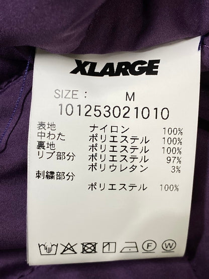 【中古品】【メンズ】 XLARGE エクストララージ NYLON PUFFER JACKE ナイロン パファージャケット メンズ アウター ジップアップ フーディ 142-260901-em-53-min サイズ：M カラー：パープル 万代Net店