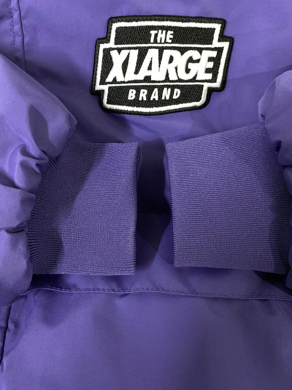 【中古品】【メンズ】 XLARGE エクストララージ NYLON PUFFER JACKE ナイロン パファージャケット メンズ アウター ジップアップ フーディ 142-260901-em-53-min サイズ：M カラー：パープル 万代Net店