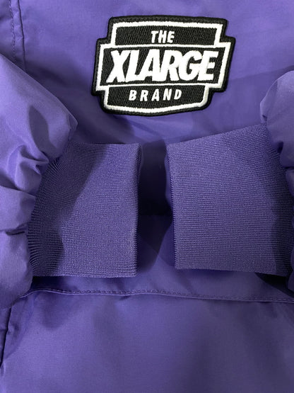 【中古品】【メンズ】 XLARGE エクストララージ NYLON PUFFER JACKE ナイロン パファージャケット メンズ アウター ジップアップ フーディ 142-260901-em-53-min サイズ：M カラー：パープル 万代Net店