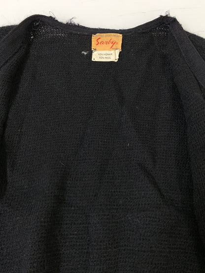 【現状渡し品】【メンズ】 SARBY サービー 50-60S MOHAIR CARDIGAN 50年代 60年代 モヘア カーディガン アウター ヴィンテージ 146-260903-hu-48-min サイズ：表記なしのため不明 カラー：ブラック 万代Net店