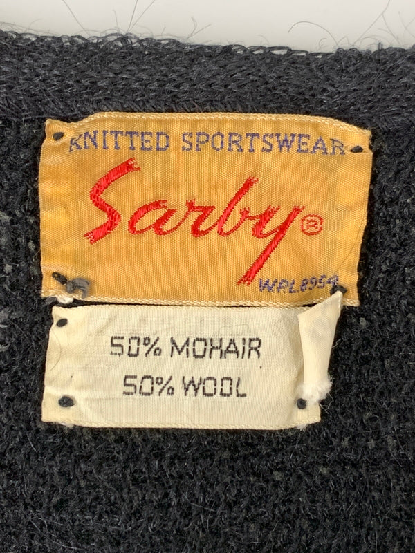 【現状渡し品】【メンズ】 SARBY サービー 50-60S MOHAIR CARDIGAN 50年代 60年代 モヘア カーディガン アウター ヴィンテージ 146-260903-hu-48-min サイズ：表記なしのため不明 カラー：ブラック 万代Net店