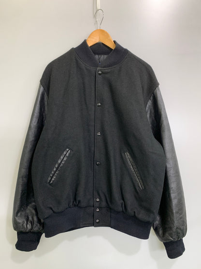 【中古品】【メンズ】 HOLLOWAY ホロウェイ 90S BLACK STADIUM JACKET 90年代 ブラック スタジアム ジャケット アウター スタジャン ヴィンテージ 146-260903-hu-57-min サイズ：XXL カラー：ブラック 万代Net店