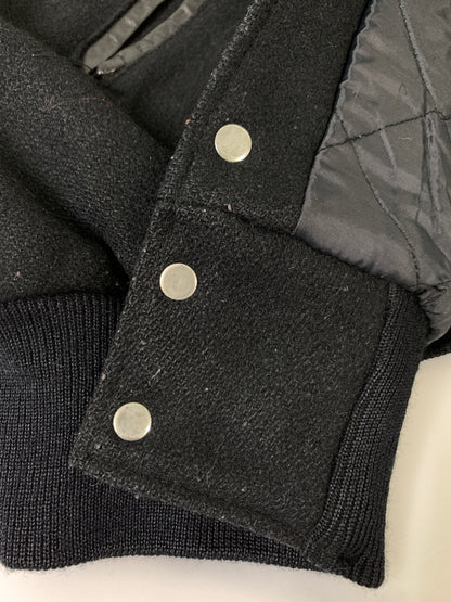 【中古品】【メンズ】 HOLLOWAY ホロウェイ 90S BLACK STADIUM JACKET 90年代 ブラック スタジアム ジャケット アウター スタジャン ヴィンテージ 146-260903-hu-57-min サイズ：XXL カラー：ブラック 万代Net店