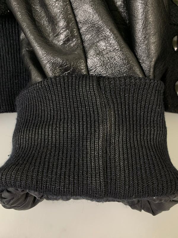 【中古品】【メンズ】 HOLLOWAY ホロウェイ 90S BLACK STADIUM JACKET 90年代 ブラック スタジアム ジャケット アウター スタジャン ヴィンテージ 146-260903-hu-57-min サイズ：XXL カラー：ブラック 万代Net店