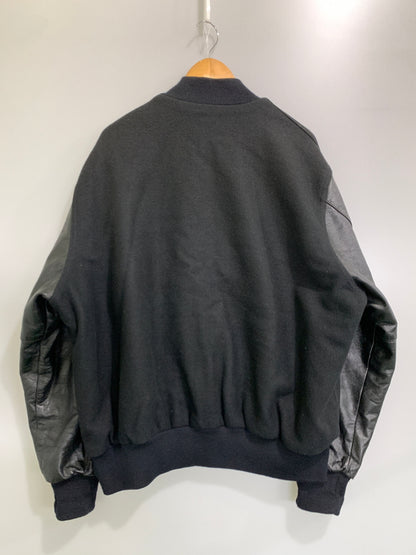 【中古品】【メンズ】 HOLLOWAY ホロウェイ 90S BLACK STADIUM JACKET 90年代 ブラック スタジアム ジャケット アウター スタジャン ヴィンテージ 146-260903-hu-57-min サイズ：XXL カラー：ブラック 万代Net店