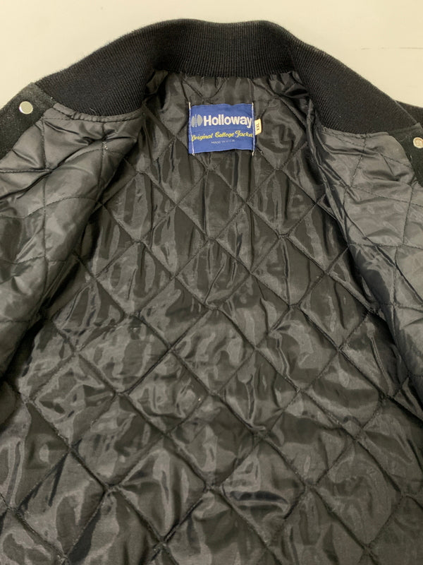 【中古品】【メンズ】 HOLLOWAY ホロウェイ 90S BLACK STADIUM JACKET 90年代 ブラック スタジアム ジャケット アウター スタジャン ヴィンテージ 146-260903-hu-57-min サイズ：XXL カラー：ブラック 万代Net店
