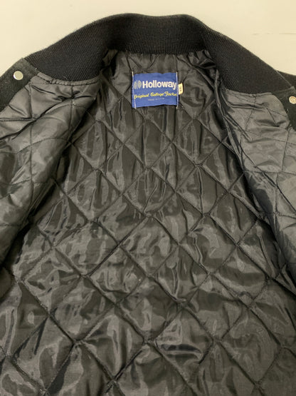 【中古品】【メンズ】 HOLLOWAY ホロウェイ 90S BLACK STADIUM JACKET 90年代 ブラック スタジアム ジャケット アウター スタジャン ヴィンテージ 146-260903-hu-57-min サイズ：XXL カラー：ブラック 万代Net店