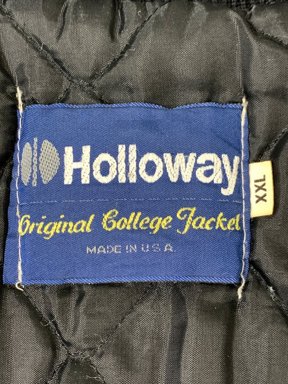【中古品】【メンズ】 HOLLOWAY ホロウェイ 90S BLACK STADIUM JACKET 90年代 ブラック スタジアム ジャケット アウター スタジャン ヴィンテージ 146-260903-hu-57-min サイズ：XXL カラー：ブラック 万代Net店
